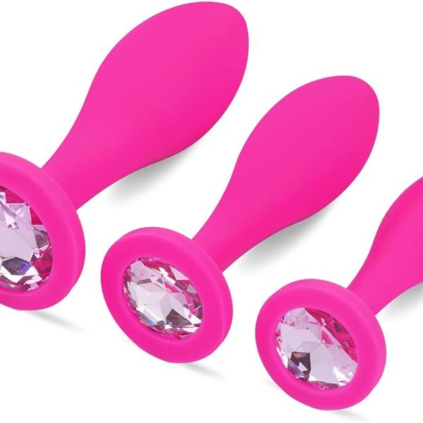 3pcs Butt Plug Silicone Anal Plugs