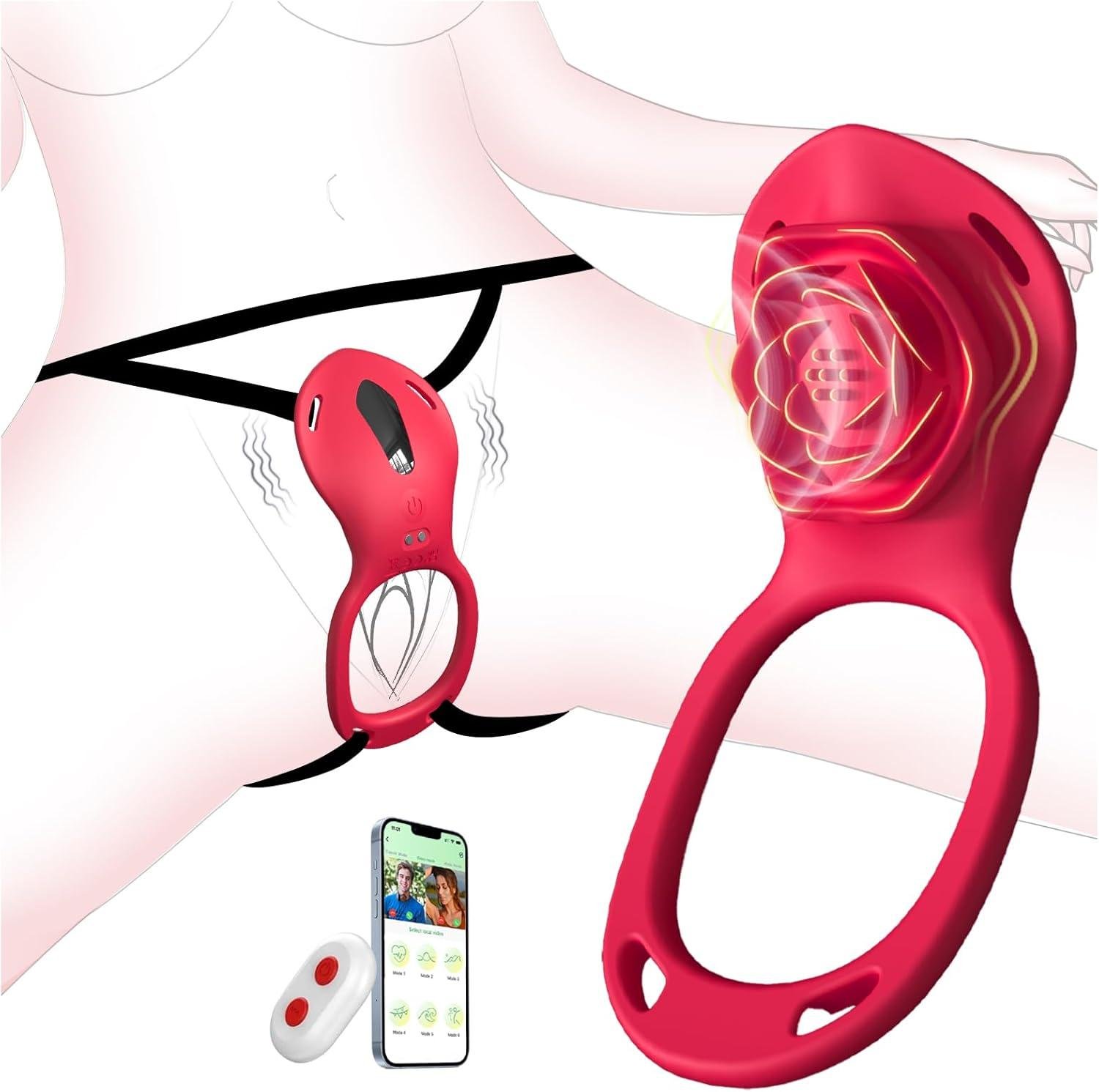 Couples Rose App Remote Control Panty Vibrator