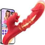 Licking Vibrator Dildo