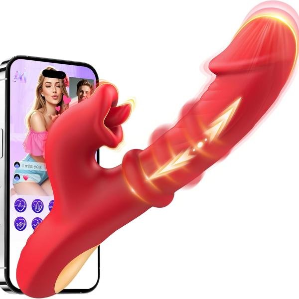 Licking Vibrator Dildo