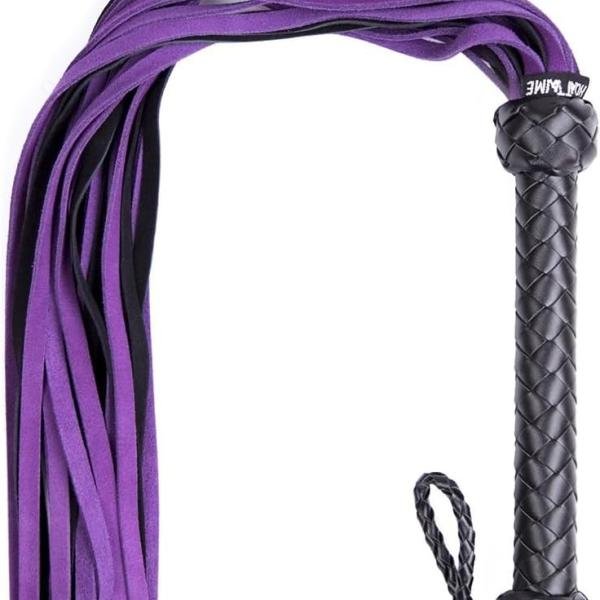 Purple Leather Flogger for Couples