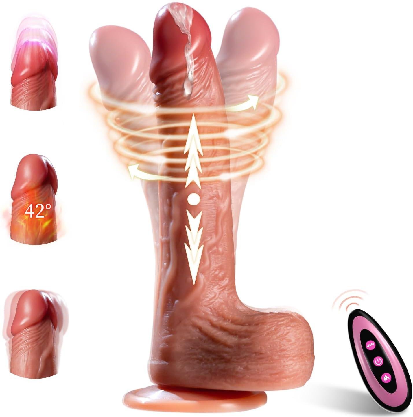 Realistic Remote Control Vibrator Dildo