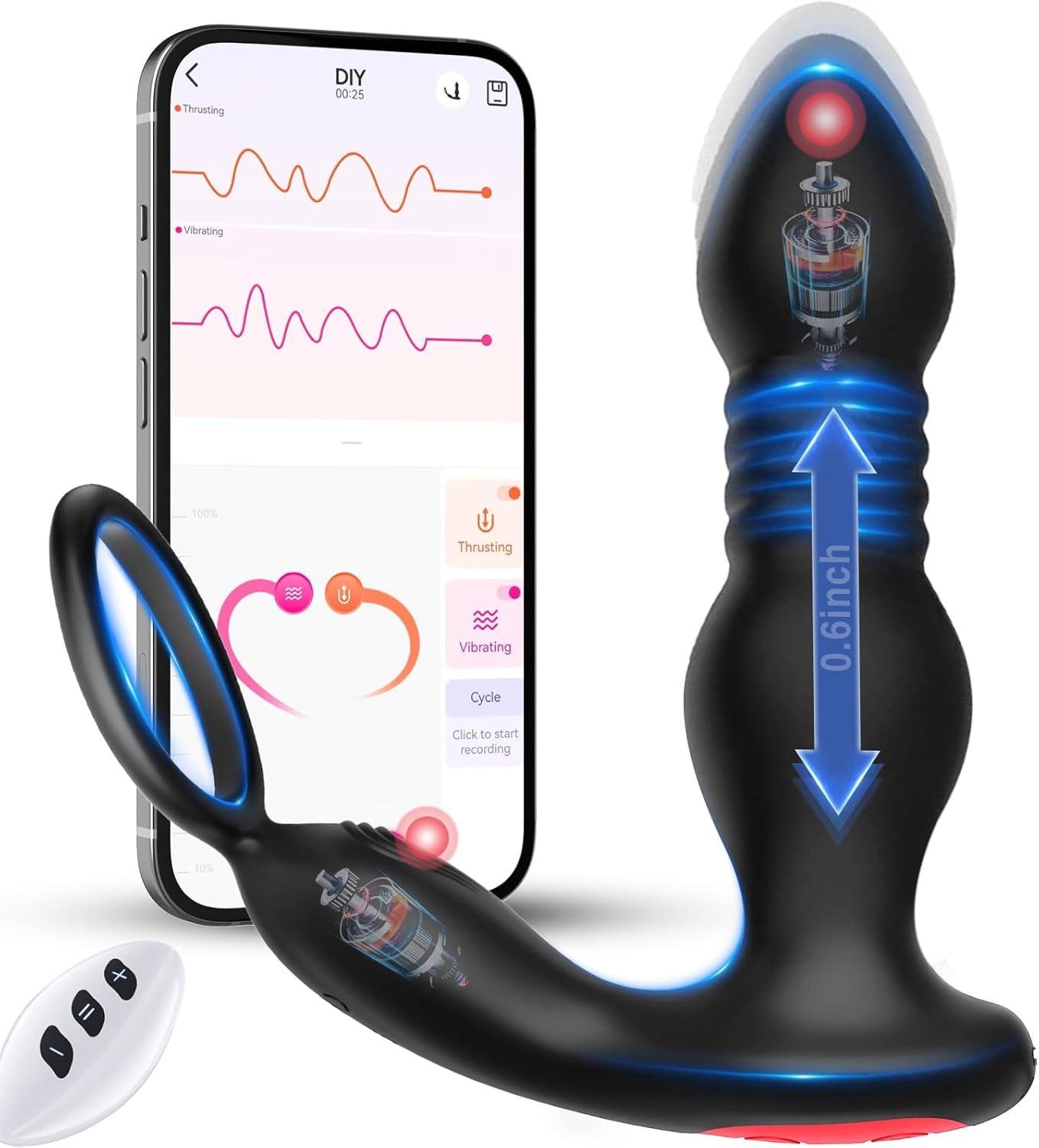 Thrusting Vibrator Anal Plug